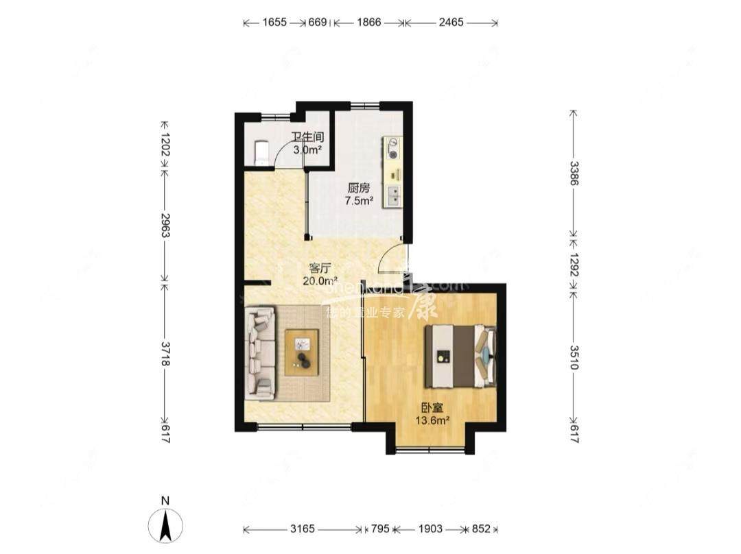 上海莲文苑在售二手房源户型图_小牛看房