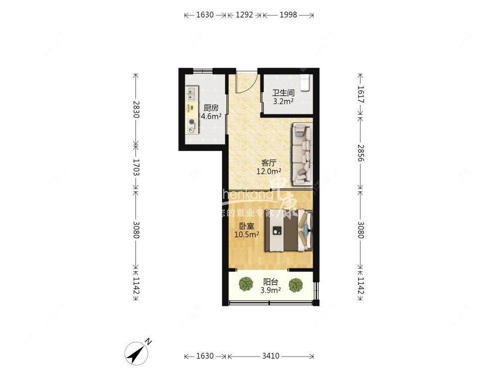 上海天池一村在售二手房源户型图_小牛看房