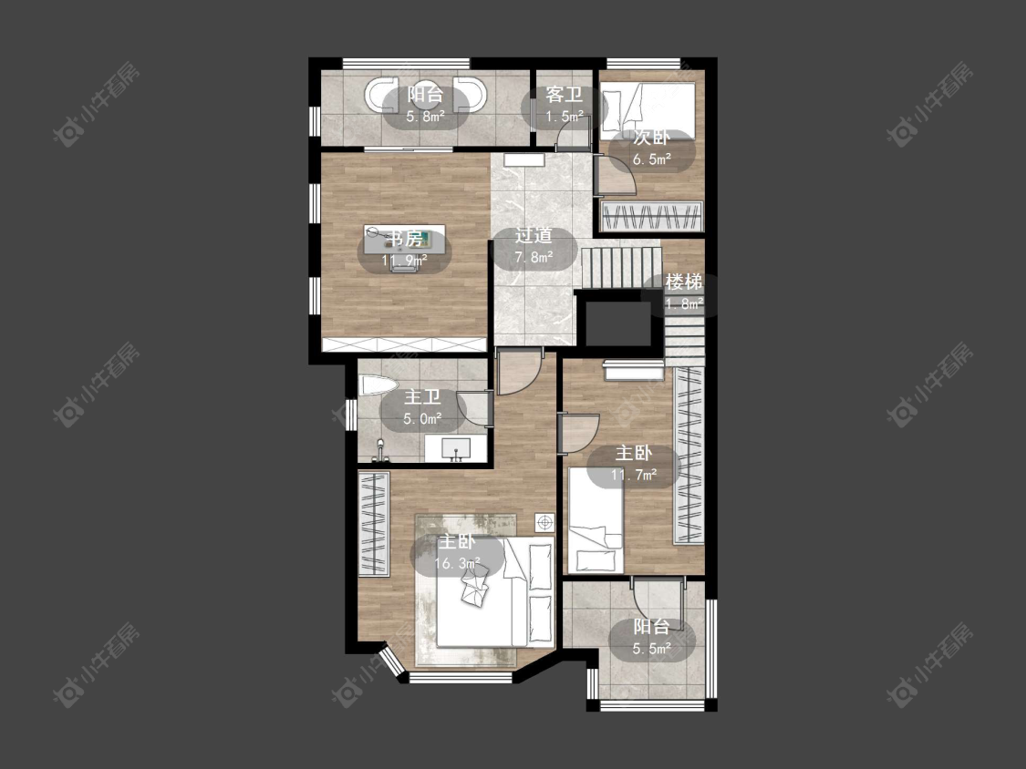 上海长泰东郊御园别墅区在售二手房源户型图_小牛看房