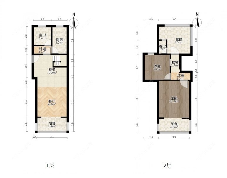上海建业新村在售二手房源户型图_小牛看房