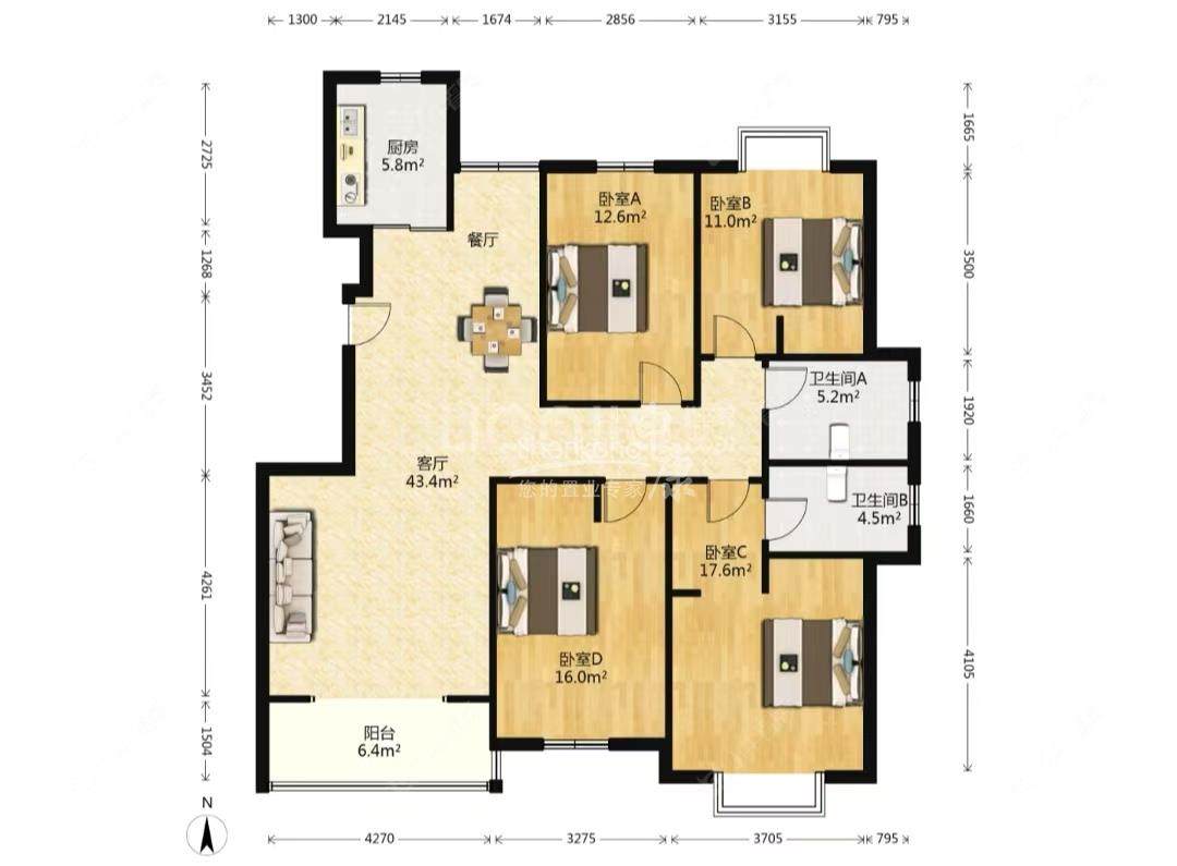 上海文化馨苑在售二手房源户型图_小牛看房