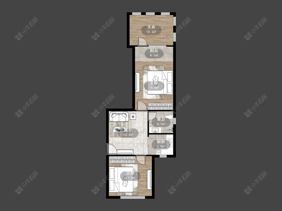上海志丹小区在租房源户型图_小牛看房