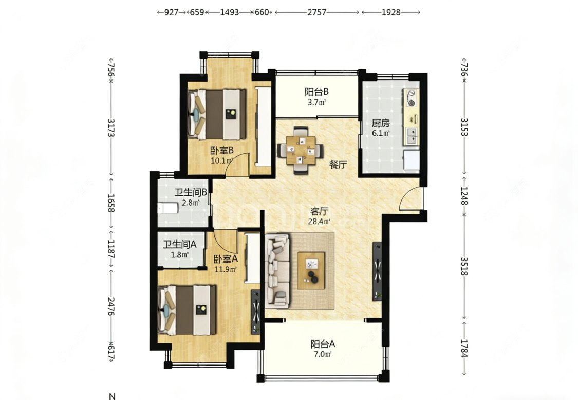 上海星河世纪城星月蓝湾B区在售二手房源_小牛看房