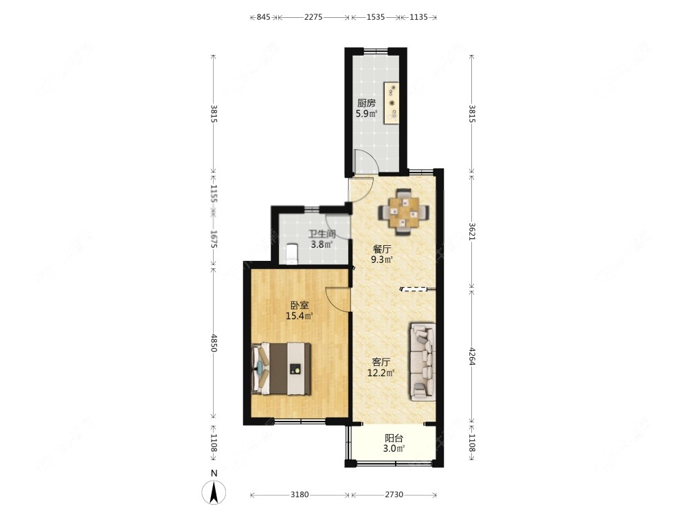 上海建业新村在售二手房源户型图_小牛看房