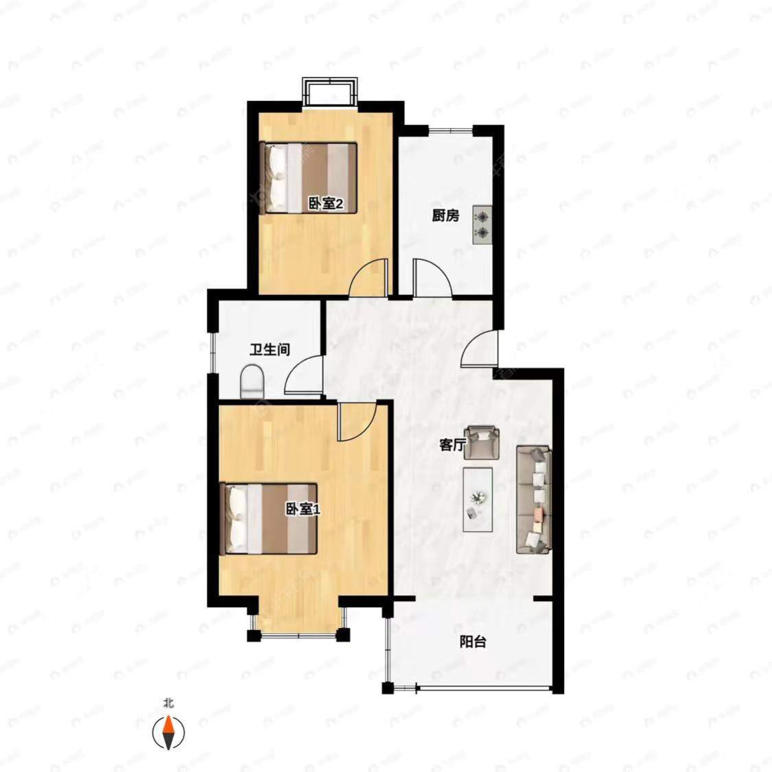 上海好日子大家园D区在售二手房源户型图_小牛看房