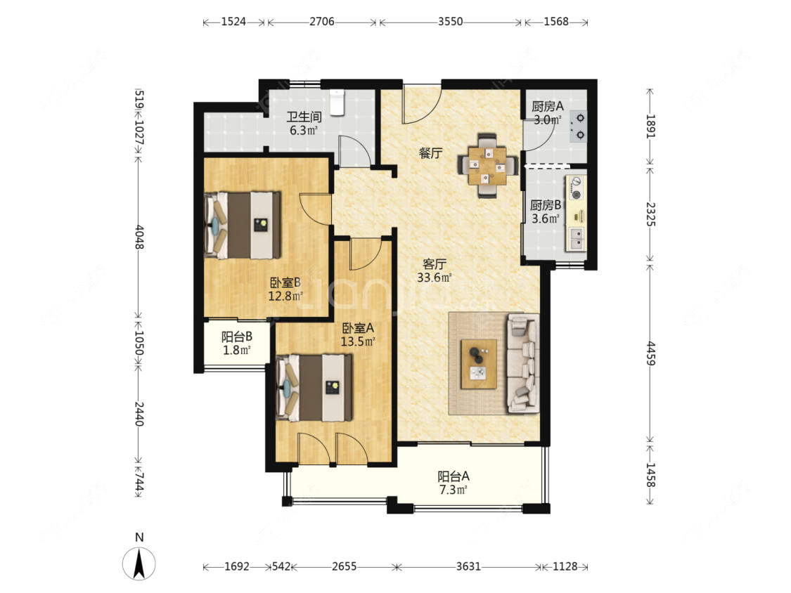 上海上置香岛原墅在售二手房源户型图_小牛看房