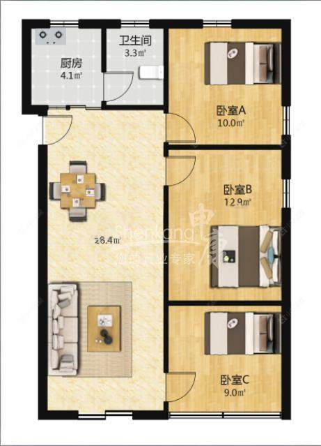 上海培花七村在售二手房源户型图_小牛看房