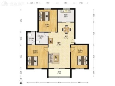 上海顺馨佳园3室2厅2卫在售二手房房源图片