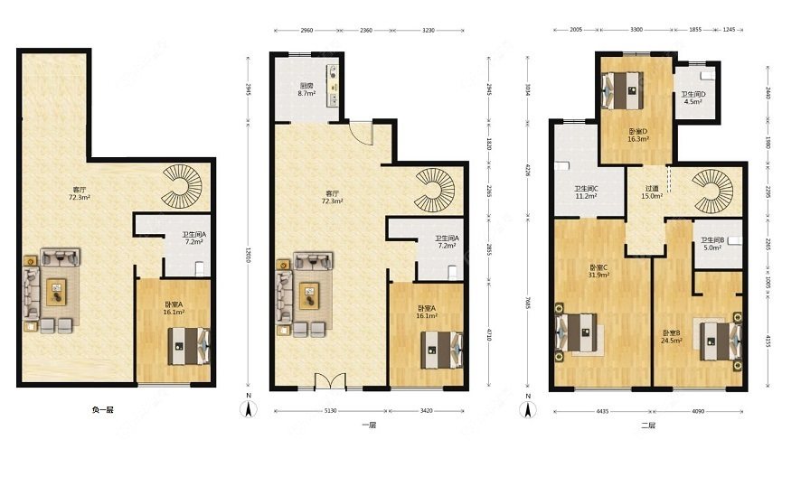上海文化名邸在售二手房源户型图_小牛看房