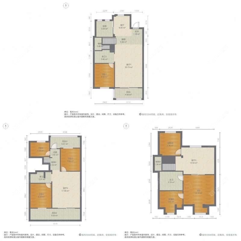 上海美兰金邸别墅区在售二手房源户型图_小牛看房