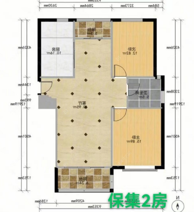 上海保集欧郡在售二手房源户型图_小牛看房