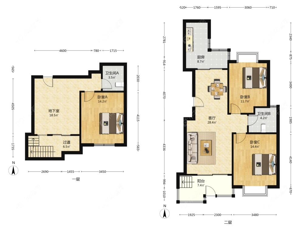 上海春江花悦园在售二手房源户型图_小牛看房