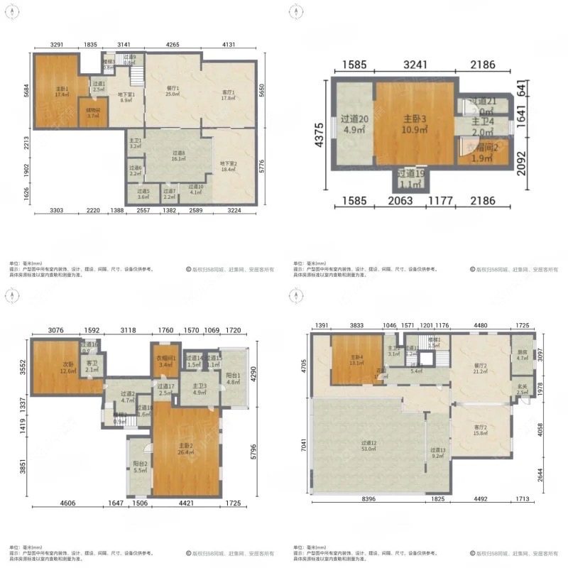 上海上置香岛原墅别墅区在售二手房源户型图_小牛看房