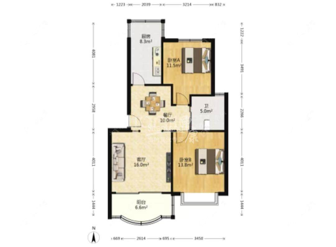 上海莲琼苑在售二手房源户型图_小牛看房