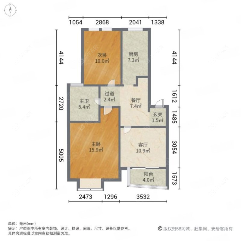 上海金鹤新城水岸秀苑在售二手房源户型图_小牛看房