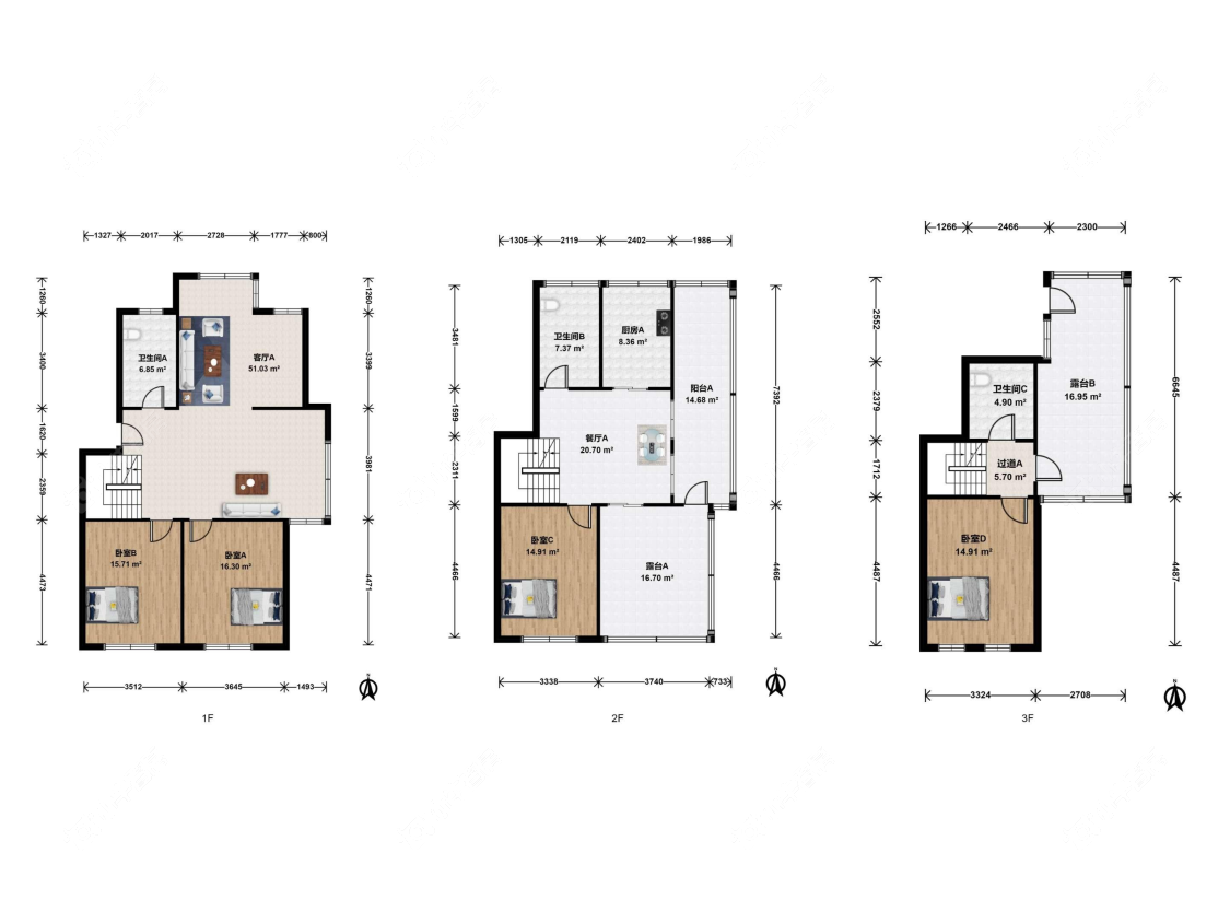 上海滨江雅苑在售二手房源户型图_小牛看房