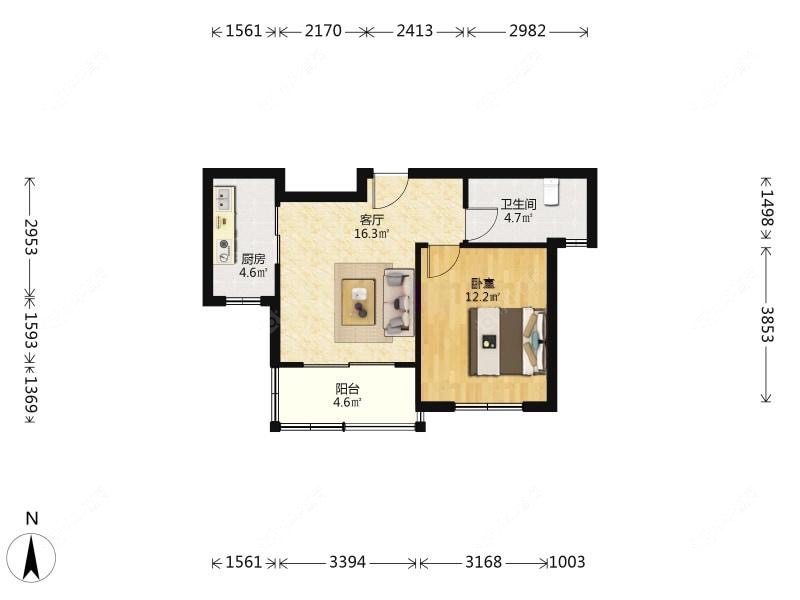 上海文宝苑在售二手房源户型图_小牛看房