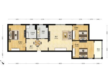 上海久欣公寓3室2厅1卫在售二手房房源图片