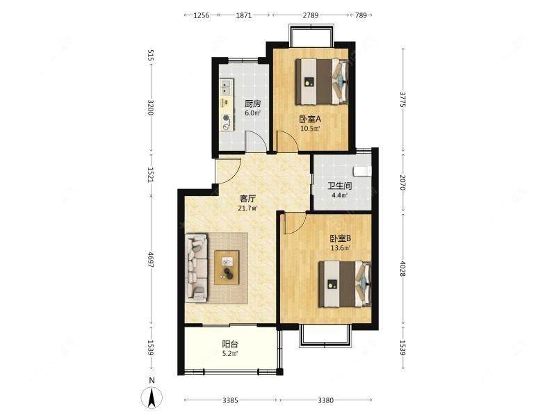 上海好日子大家园A区在售二手房源户型图_小牛看房