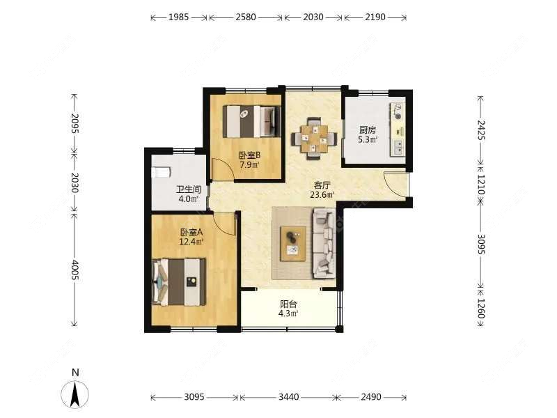 上海文宝苑在售二手房源户型图_小牛看房