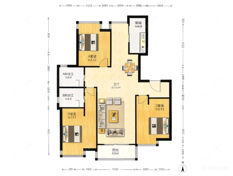 上海万里雅筑在售二手房源户型图_小牛看房