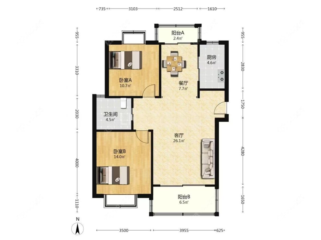 上海嘉骏香山苑在售二手房源户型图_小牛看房