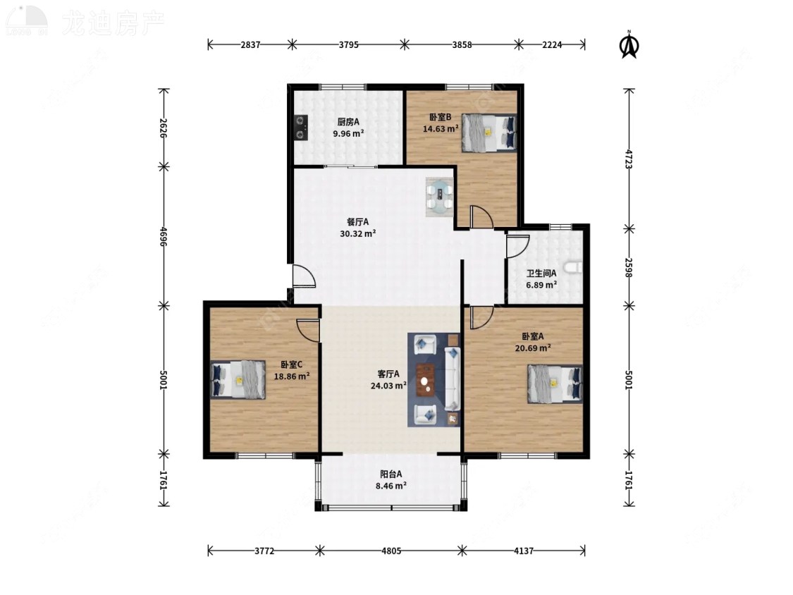 上海顺馨佳园在售二手房源户型图_小牛看房