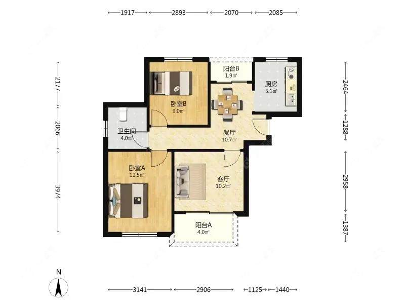 上海文宝苑在售二手房源户型图_小牛看房