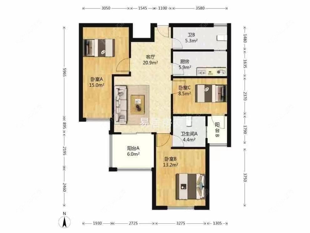 上海保利叶上海二期在售二手房源户型图_小牛看房