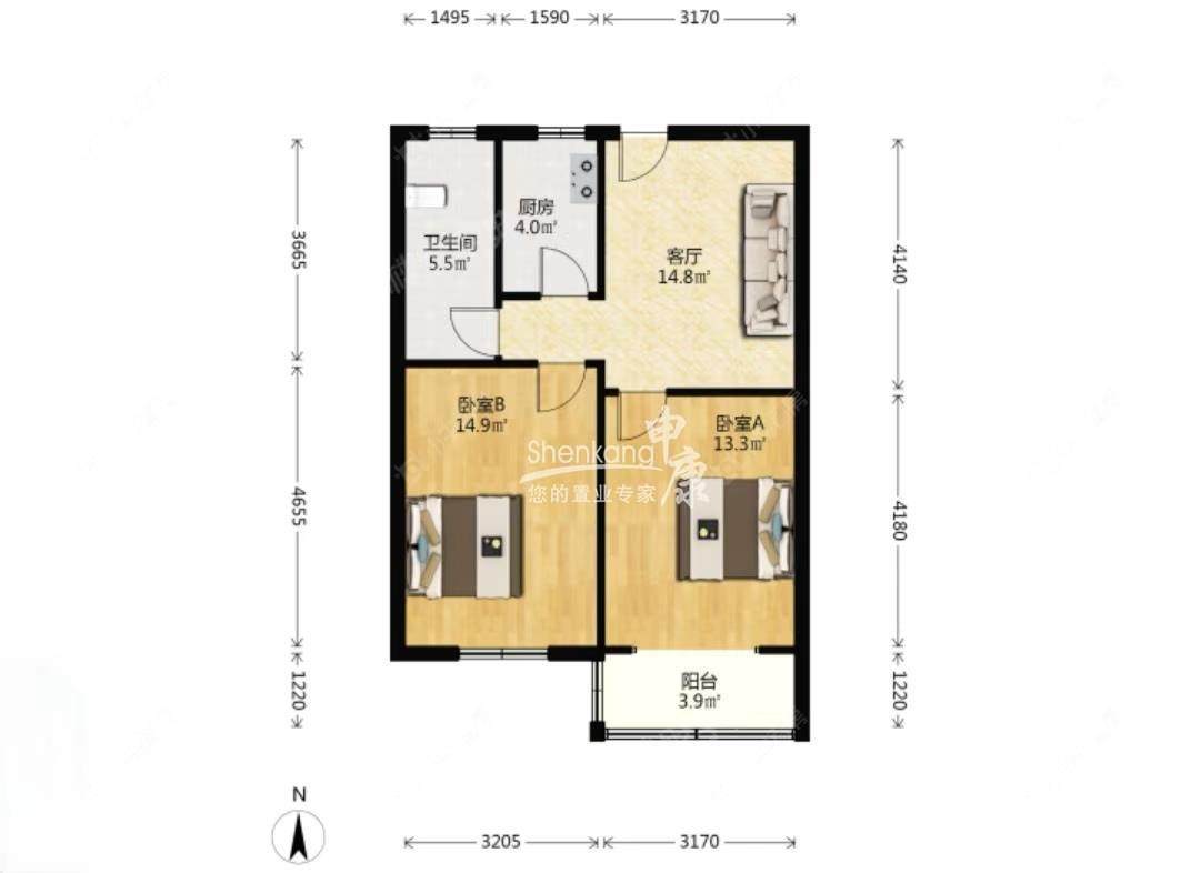 上海金恒小区在售二手房源户型图_小牛看房