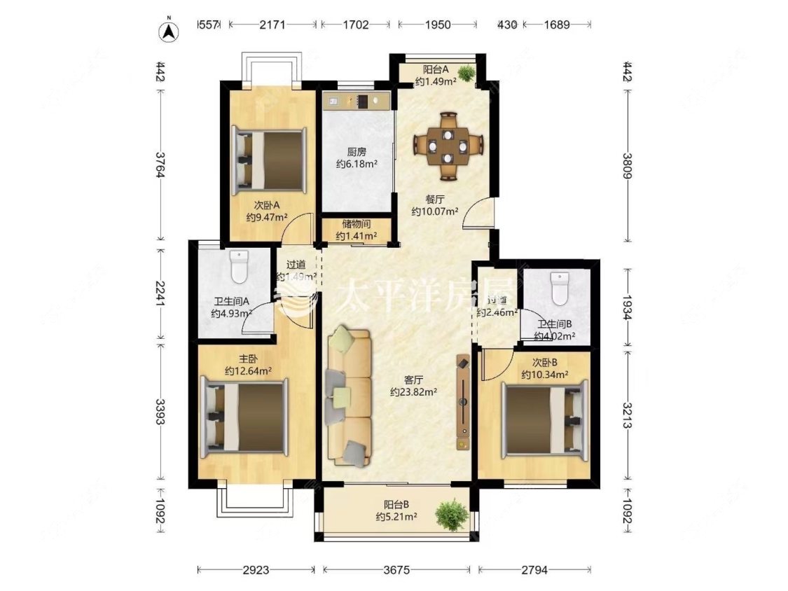 上海奥塞花园在售二手房源户型图_小牛看房