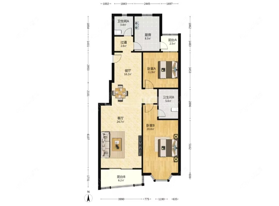 上海环龙公寓在售二手房源户型图_小牛看房