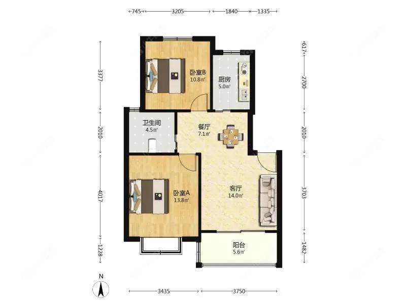 上海古北菊翔苑南区在售二手房源户型图_小牛看房