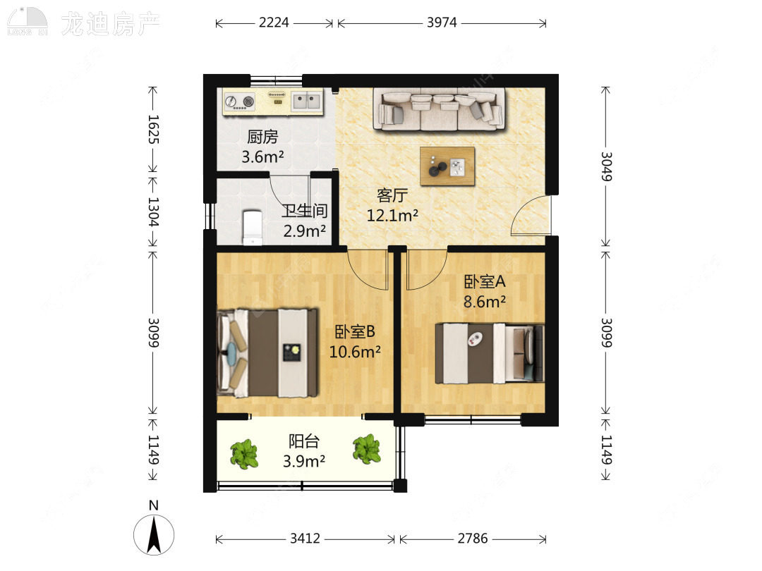 上海园二小区在售二手房源户型图_小牛看房