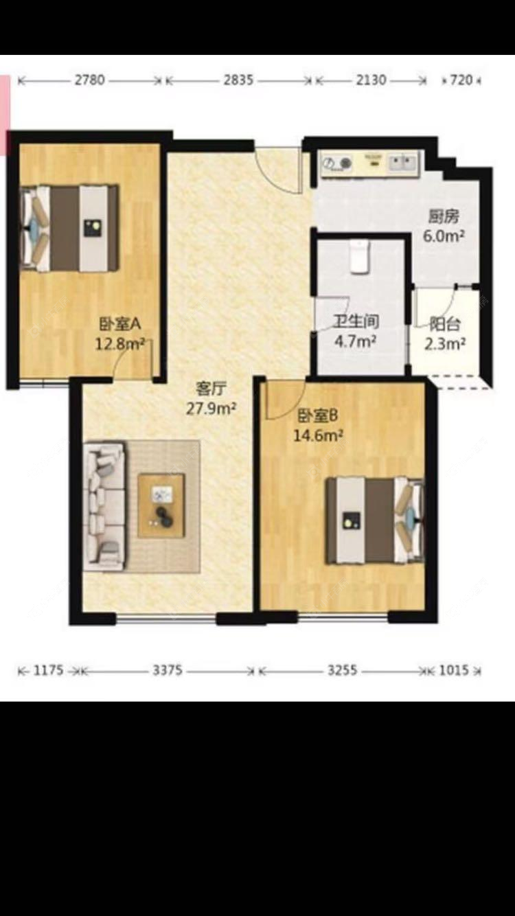 上海宝沁苑在售二手房源户型图_小牛看房