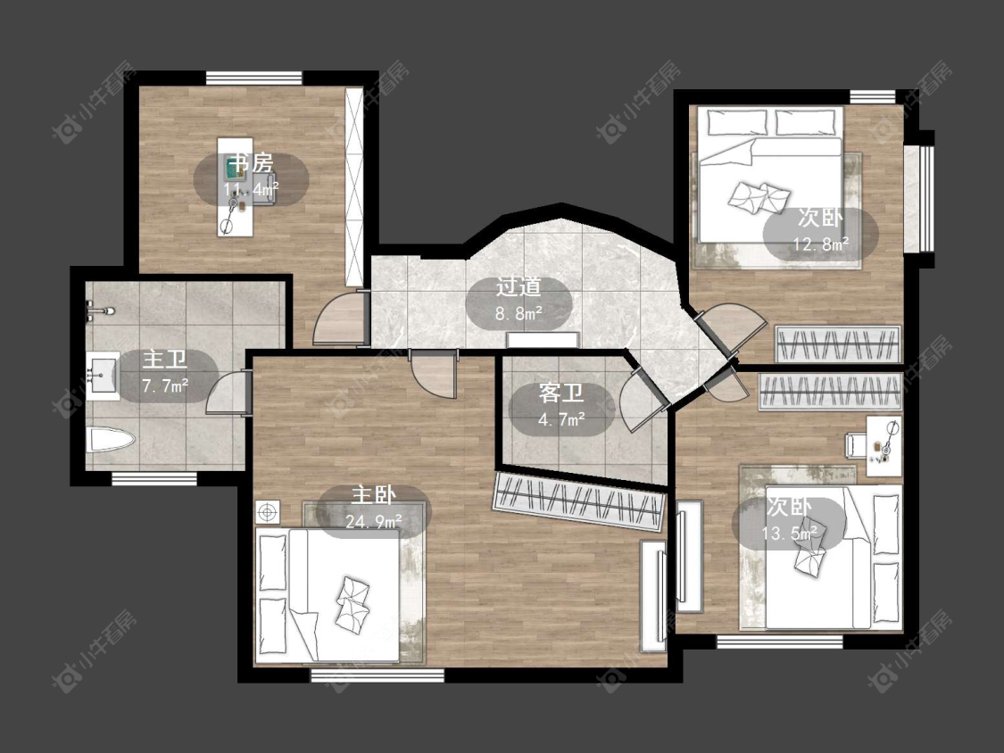 上海东方夏威夷在售二手房源户型图_小牛看房