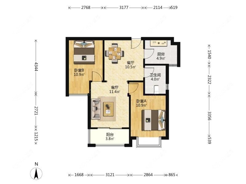 上海保利叶上海一期在售二手房源户型图_小牛看房