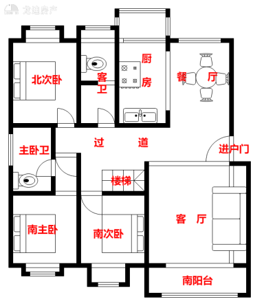 上海华佳苑3室2厅2卫在售二手房房源图片