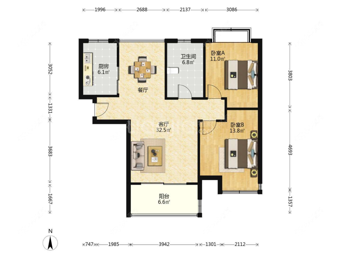 海尚明城房源户型图 上海海尚明城在售二手房源户型图_小牛看房