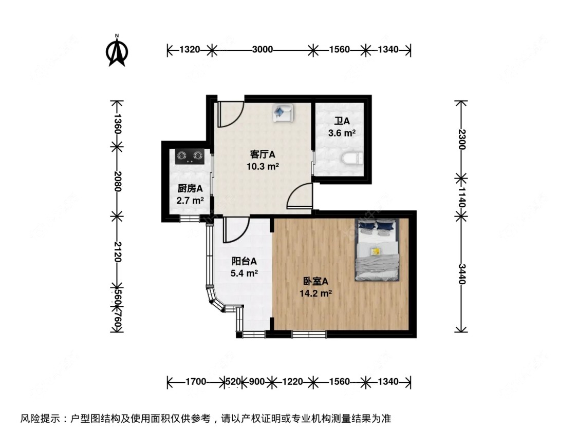 上海梅北小区在租房源户型图_小牛看房