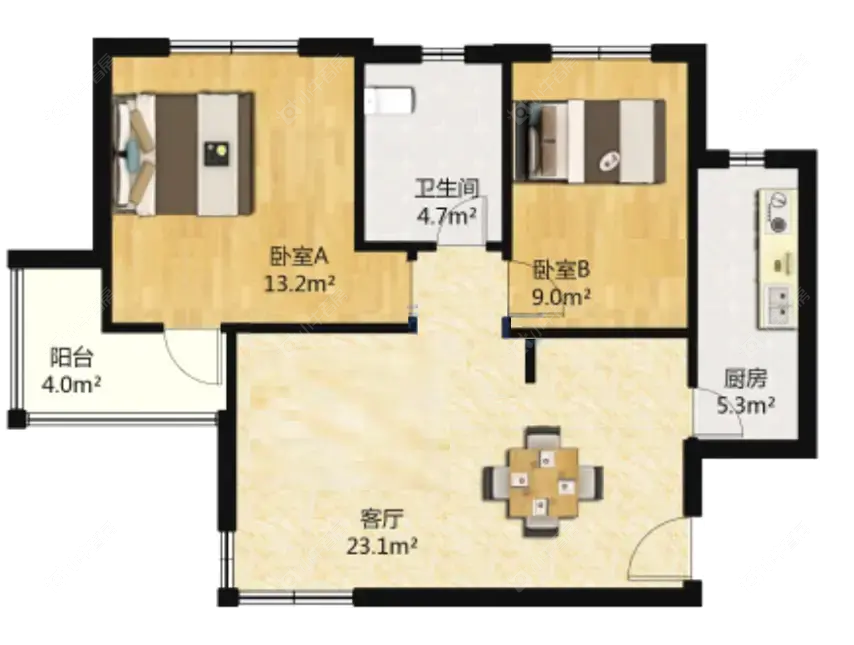 上海采菊苑在售二手房源户型图_小牛看房