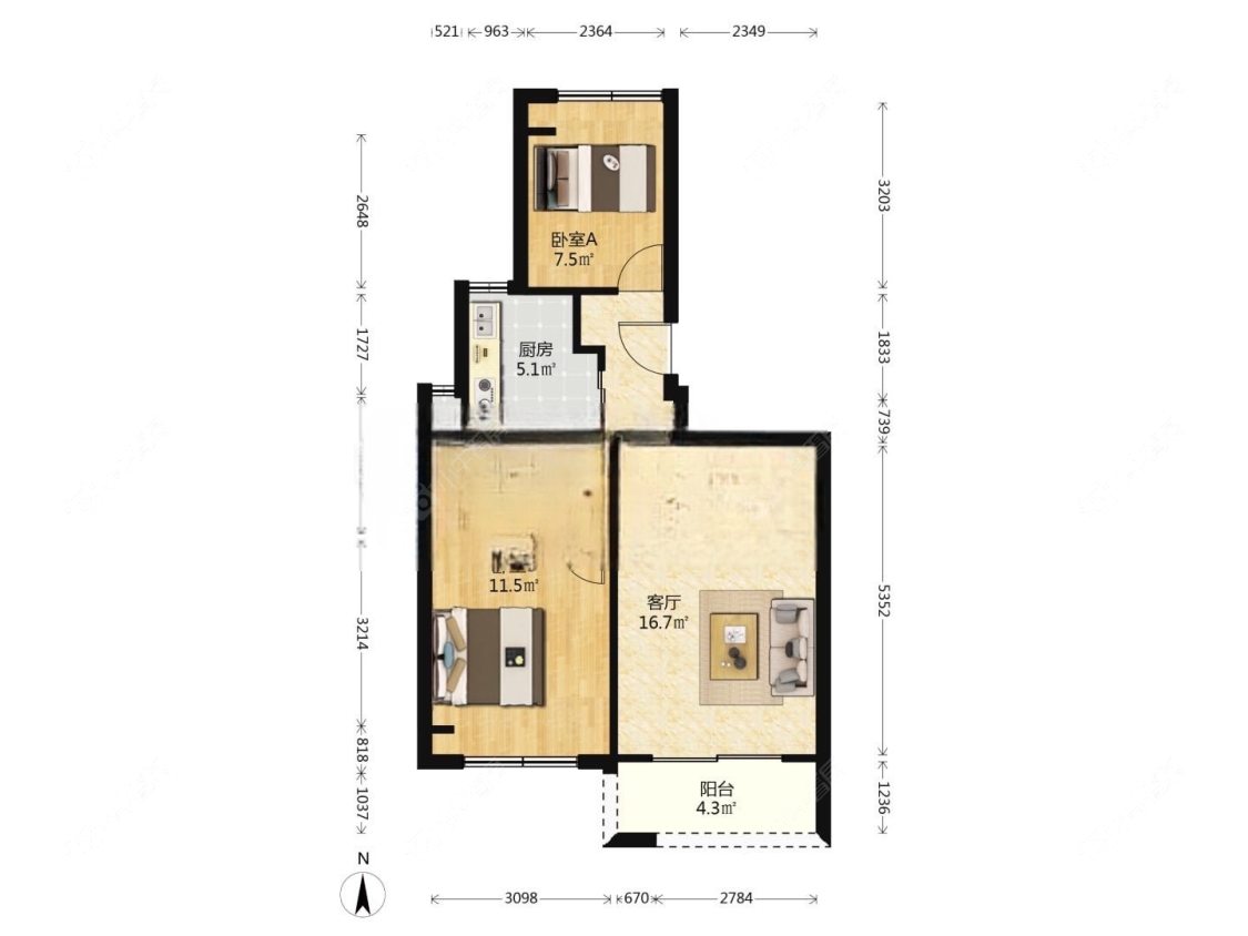上海象屿虹桥悦府在售二手房源户型图_小牛看房
