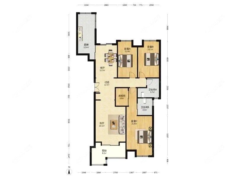 上海保利叶语二期在售二手房源户型图_小牛看房