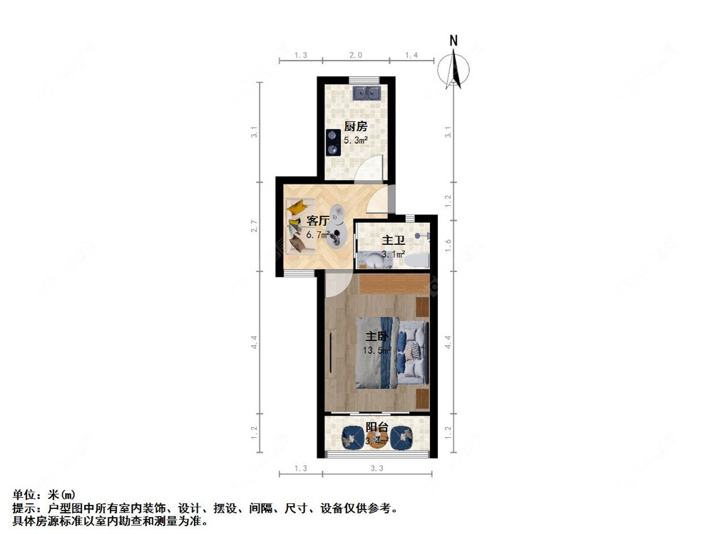 上海云台一小区在租房源户型图_小牛看房