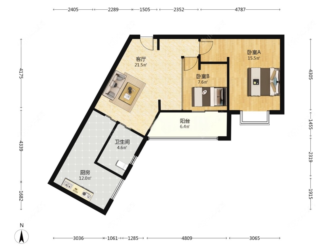 上海逸翠公馆在售二手房源户型图_小牛看房