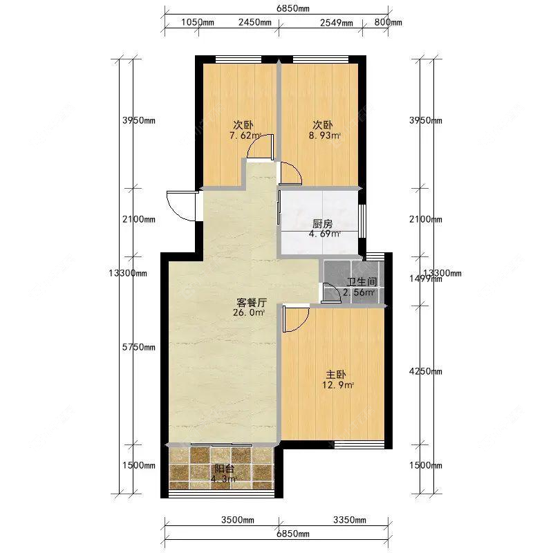上海美兰湖岭域在售二手房源户型图_小牛看房