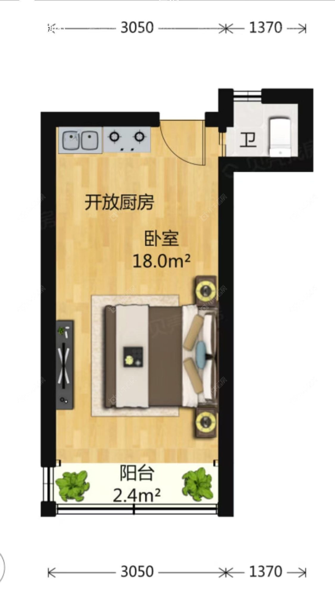 上海潍坊二村在租房源户型图_小牛看房
