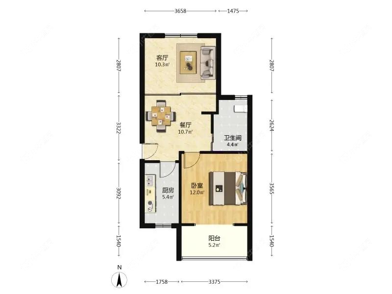 上海菊泉新城古北陆翔苑在售二手房源户型图_小牛看房