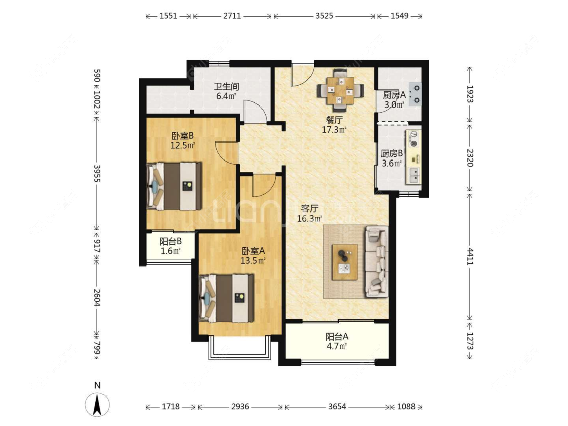上海上置香岛原墅在售二手房源户型图_小牛看房