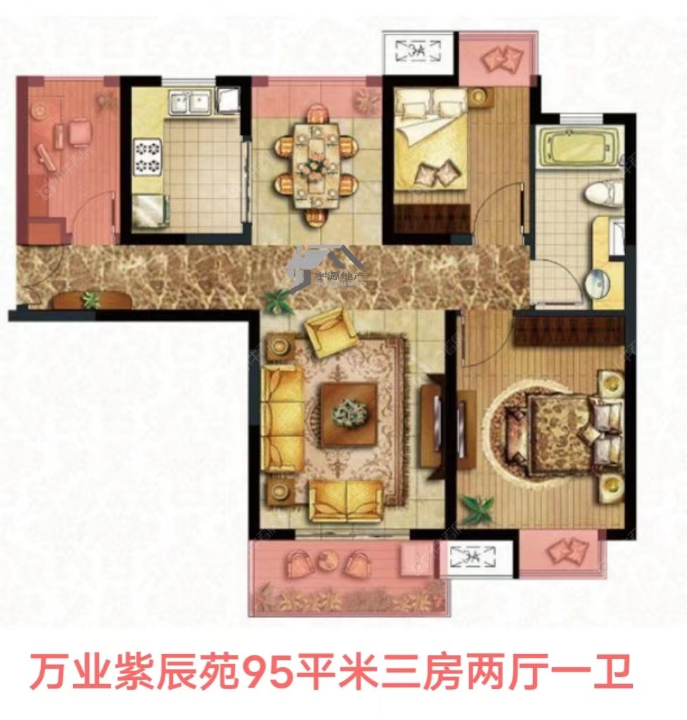 上海万业紫辰苑在租房源户型图_小牛看房